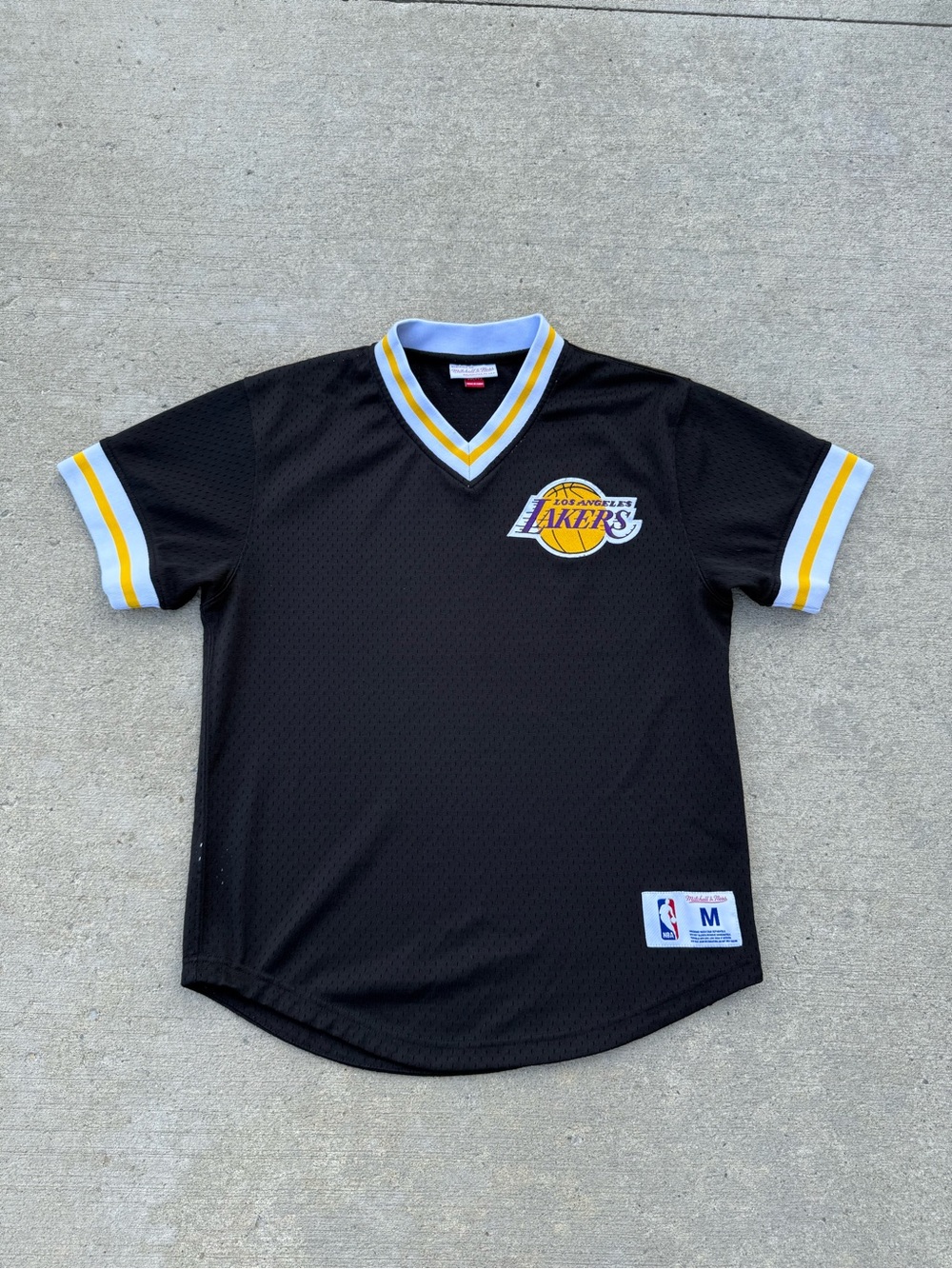 Mitchell & Ness Lakers Baseball Jersey